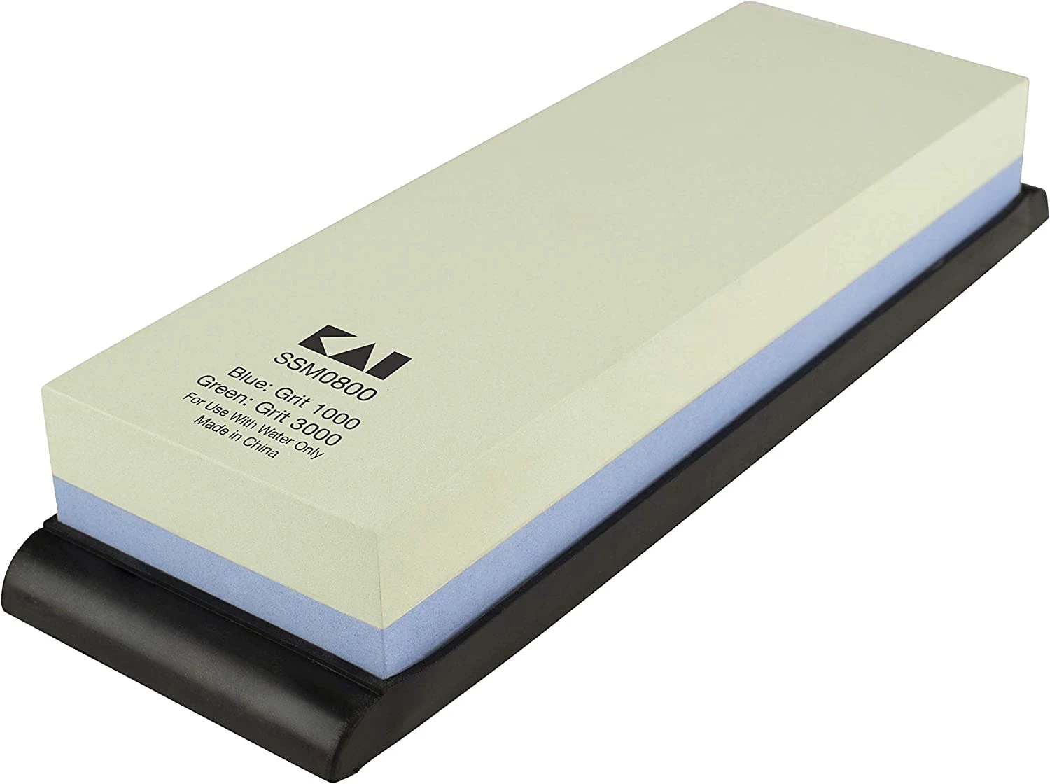 Shun Combination Whetstone W/Rubber Base #1000/#3000