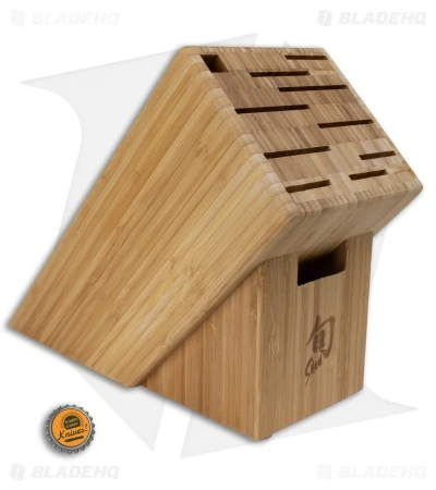 Shun 11-Slot Angled Bamboo Kitchen Block - DM0831 - Image 2
