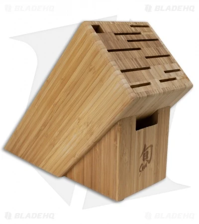Shun 11-Slot Angled Bamboo Kitchen Block - DM0831