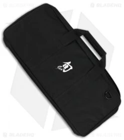 Shun 20-Slot Black Knife Roll W/Straps - DM0882
