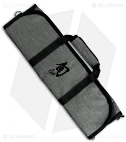 Shun 8-Slot Gray/Black Knife Roll W/Straps - DM0884