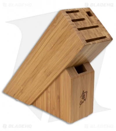 Shun Premier 3-Piece Build-A-Block Kitchen Knife Bamboo Block Set Pakkawood - Image 2