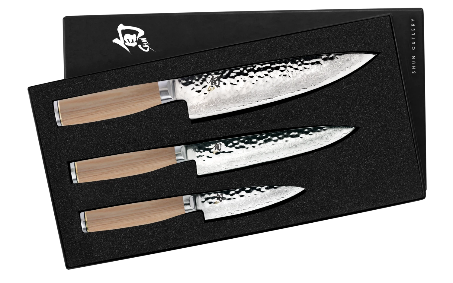 Shun Premier Blonde - 3 Pc. Set: Paring 4", Utility 6 1/2" And Chef's 8"